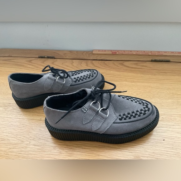 Tuk Tuk Grey Suede Interlace Mondo Creeper size 7 - Picture 2 of 9